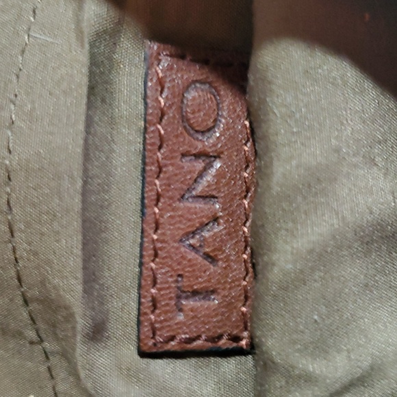 TANO Genuine Leather Silver Metallic Crossbody Bag - Picture 3 of 5